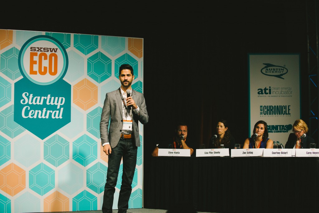 Daniel's GIC pitch during the Startup Showcase